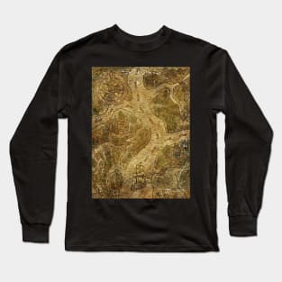 Old Fantasy Pirate Map 2. Long Sleeve T-Shirt